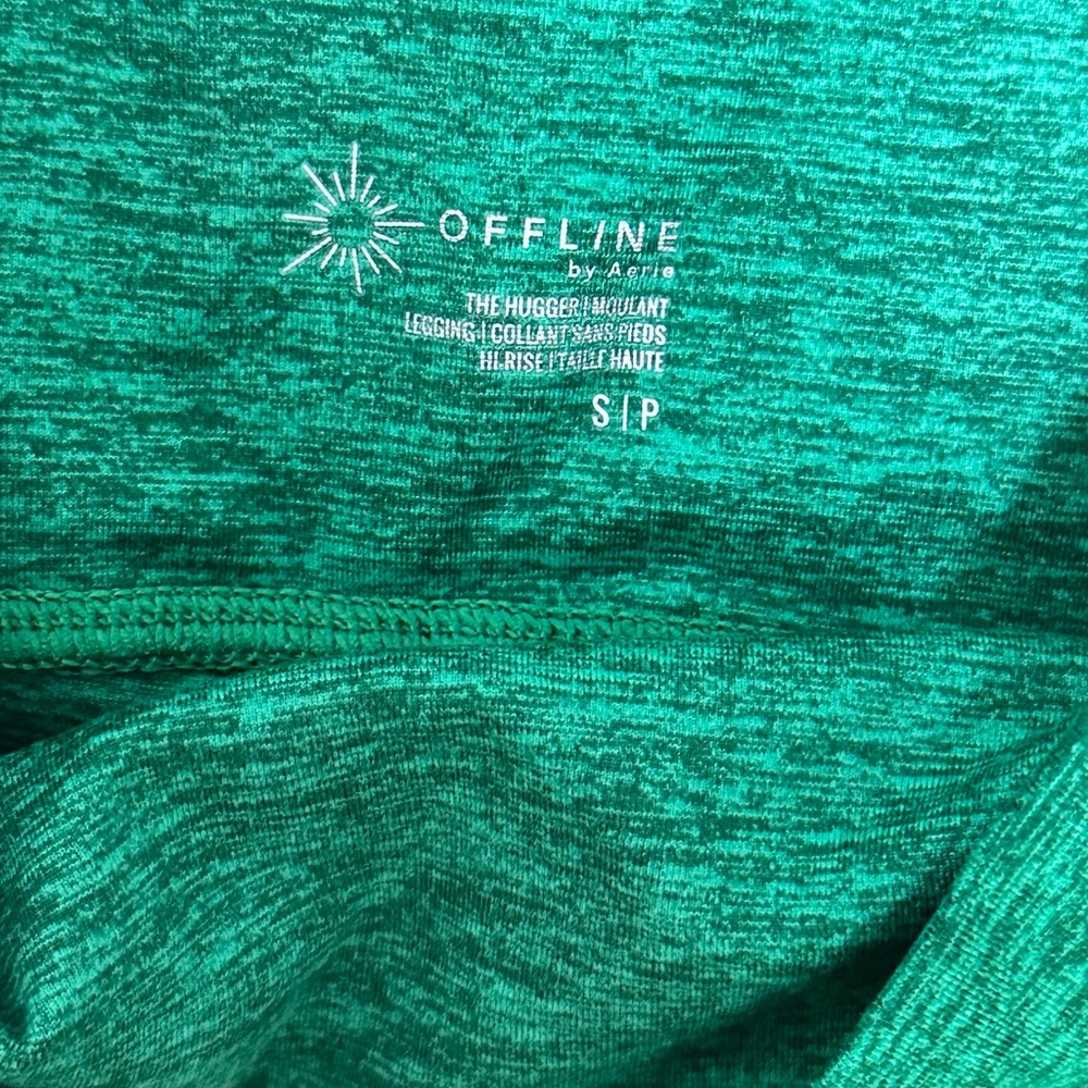 Offline by Aerie Green Hugger Recharge Set – Cropped Sports Bra & Leggings - S/P - Picture 4 of 5